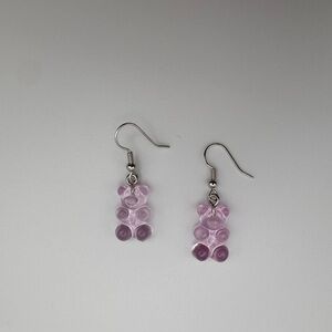 Pink Bear Earrings